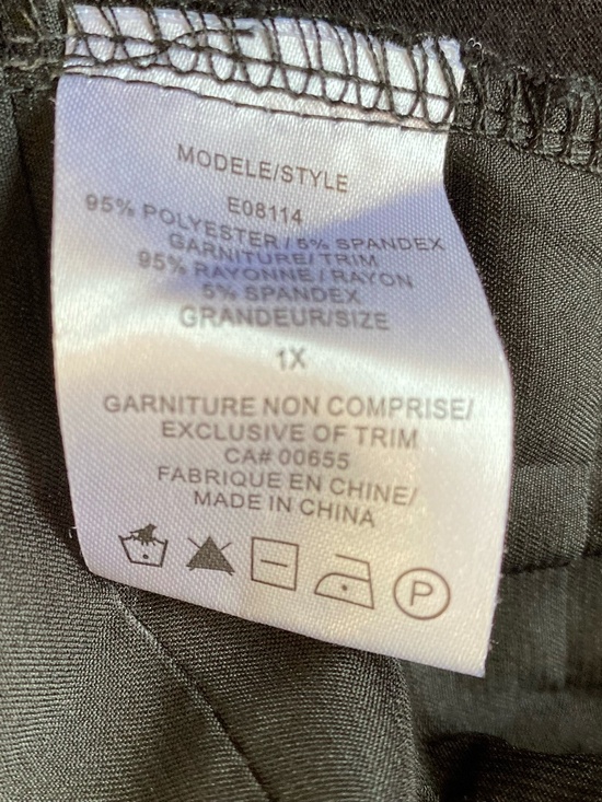 Michel Studio Black Satin Pleated Shiny Detail Holiday Party Camisole Top- Sz-1X - Picture 10 of 12